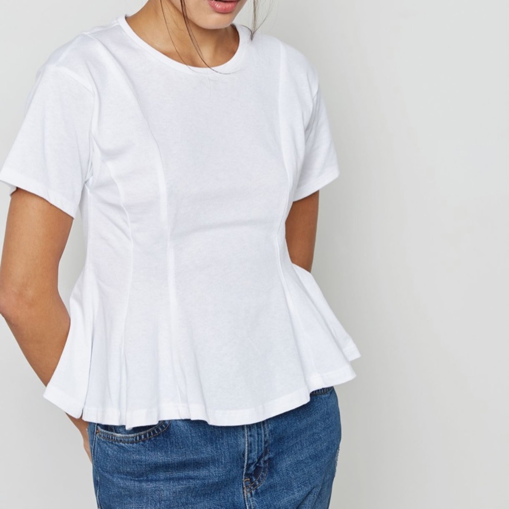 Topshop Corset Seam T-shirt